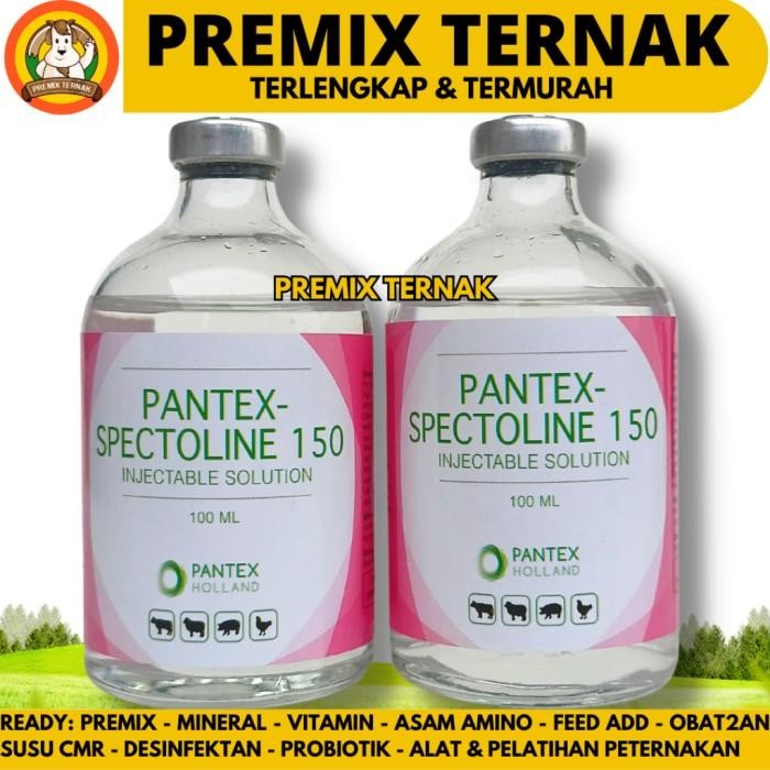 PANTEX SPECTOLIN 100ml - Obat Snot Cekrek Ngorok Ayam Ampuh - Like LS Injection Interspectin L Linco