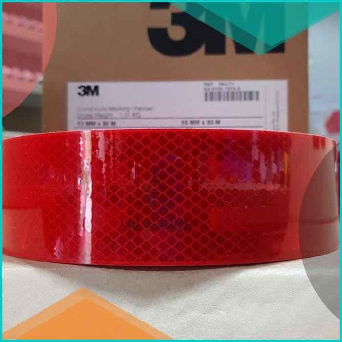 

Sticker 3M Conspicuity Reflective uji kir Dishub truk box 5 meter 140