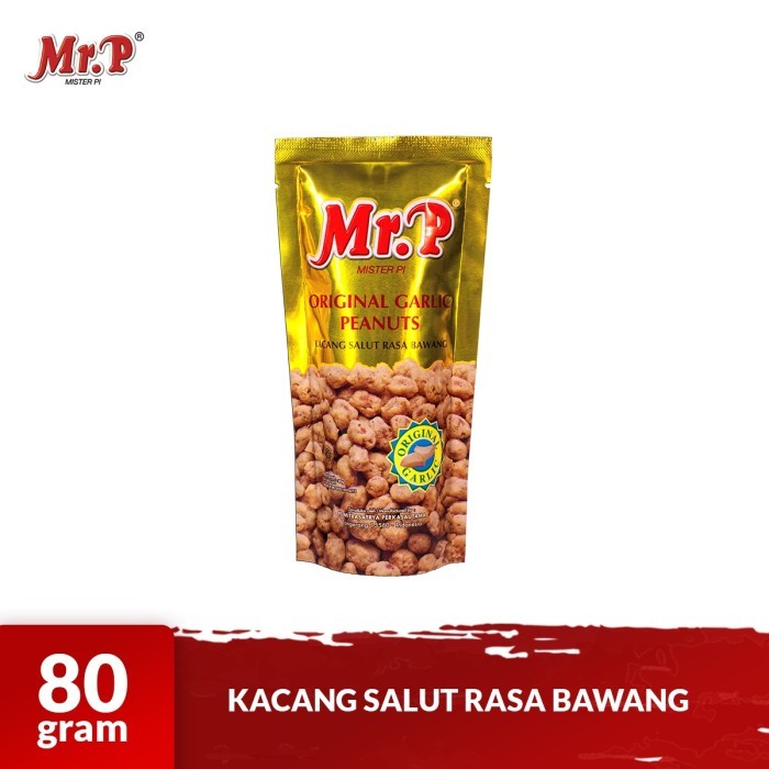 

Mr.P - Kacang Salut Rasa Bawang 80gr - Original Garlic Peanuts