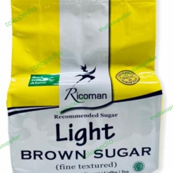 

Ricoman Light Brown Sugar 1Kg, Bubuk Gula Aren Terbaik.