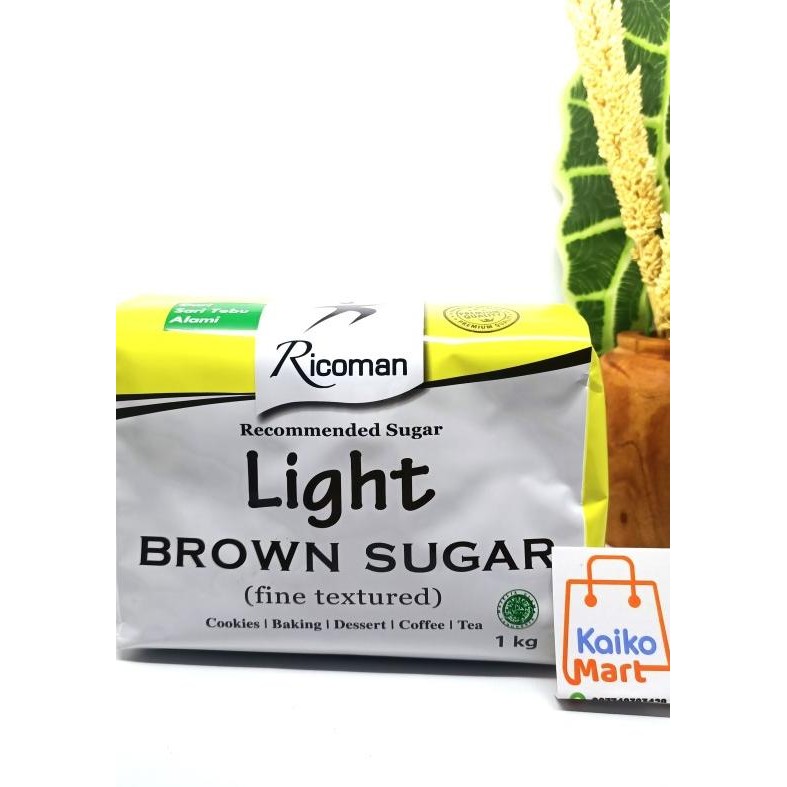 

Ricoman Light Brown Sugar 1Kg