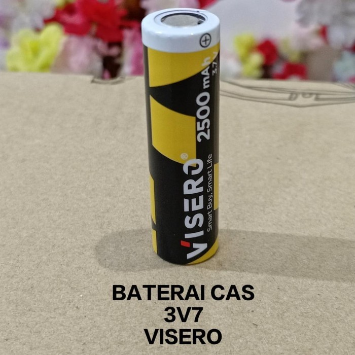 +%+%+%] Baterai Cas 3V7 VISERO Battery Charge 18650 2500mAH 2500 mAH