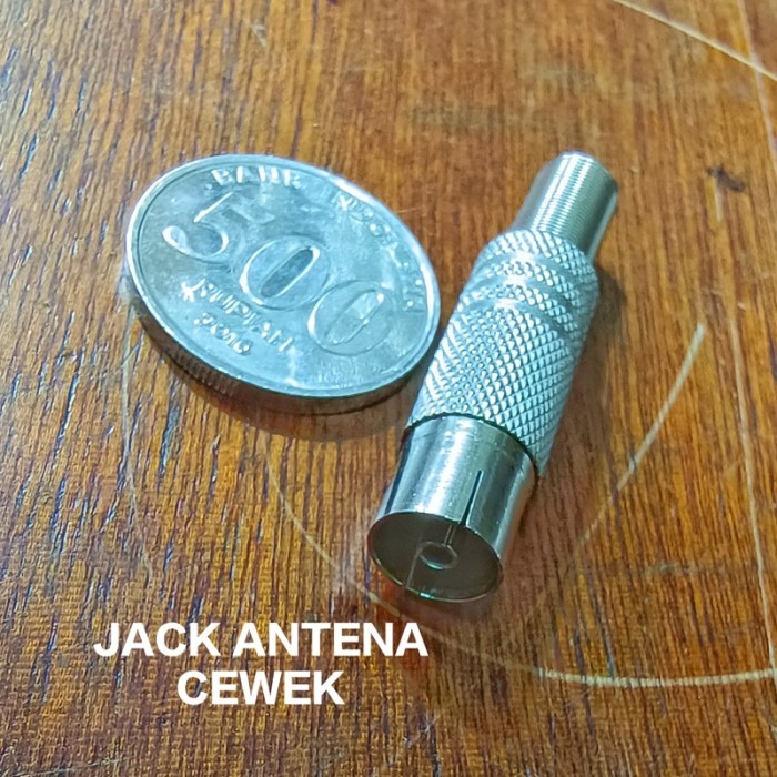 ___] Jack Antena TV Besi Jak Jek Cewek/Cowok Male/Female Silver (Varian)