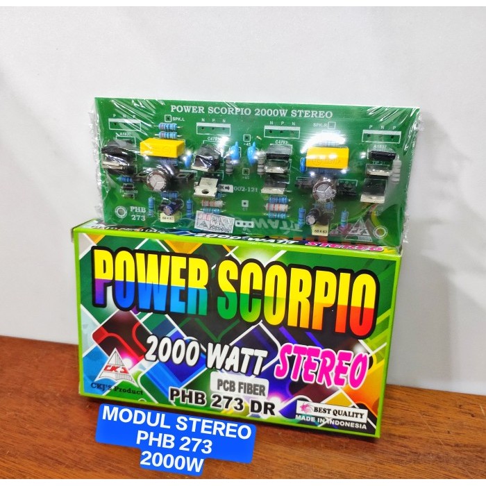 ;&;&;&;&] Kit Driver Power Stereo Scorpio PHB273 PHB 273 2000W Modul Amplifier