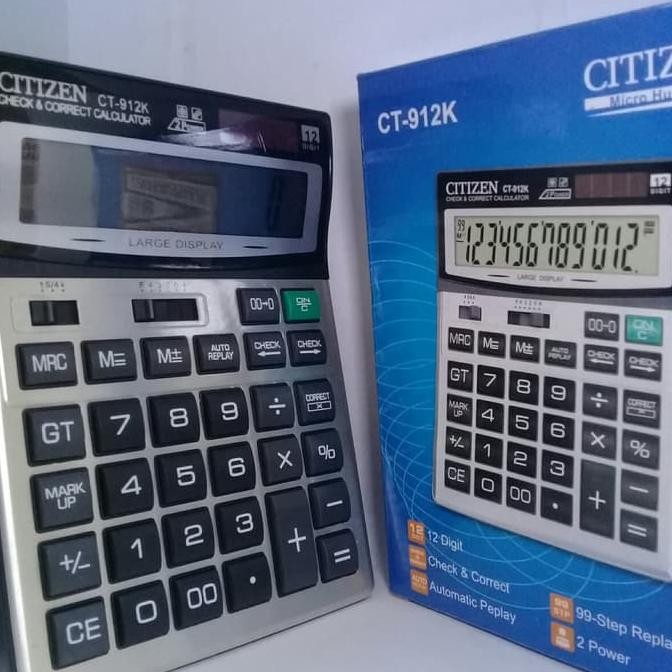 

Kekinian Kalkulator Citizen Ct-912K Calculator Baterai Aa Mudah 12 Digit Cek Ulang Dengan Kualitas 912 K Kekinian