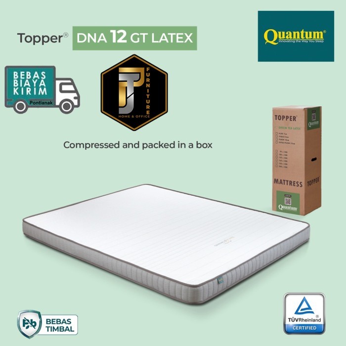 ><><><] Pelapis Kasur/Quantum Topper Greentea Latex DNA 12cm Murah Pontianak