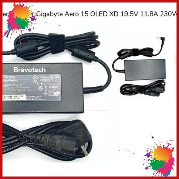 (BRAV) CHARGER ADAPTOR GIGABYTE AERO 15 OLED XD 19.5V 11.8A 230W ORIGINAL NEW