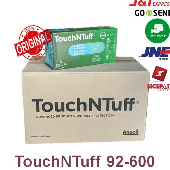 Ansell 92-600 Touchntuff Nitrile Sarung Tangan Nitrile Safety Glove