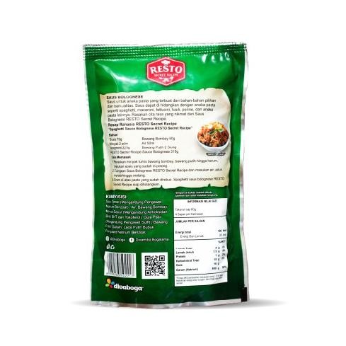 

RESTO Secret Recipe Saus Bolognese 250g (KARTON) JM23