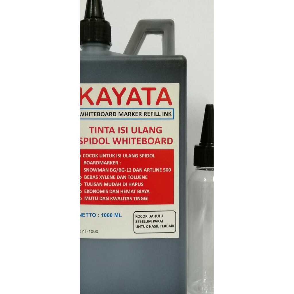 

Tinta Isi Ulang Spidol Whiteboard Kayata Ukuran Besar Literan 1 Liter