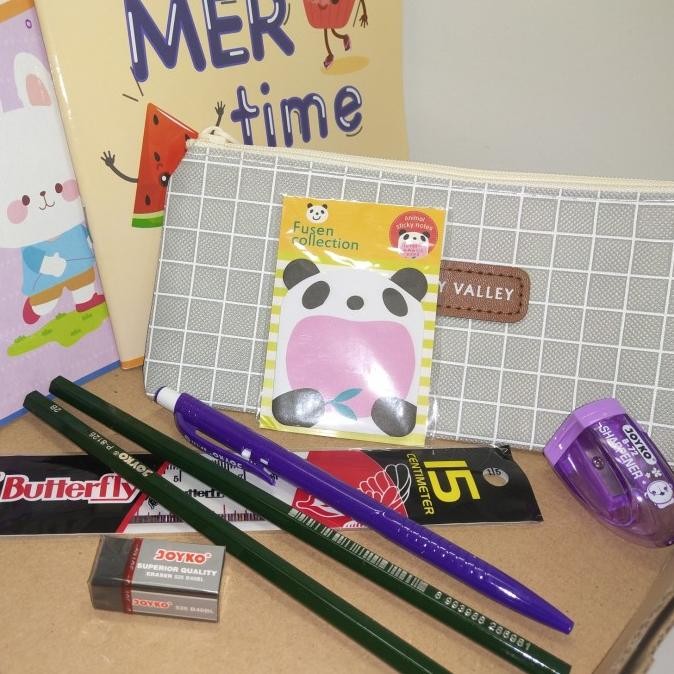 

VD08 Paket Alat Tulis Set Buku Tulis Sidu Anak Sekolah Souvenir Anak Termurah