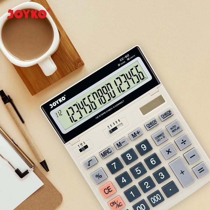 

qw-45 Calculator Kalkulator Joyko CC-50 16 Digits Terlaris