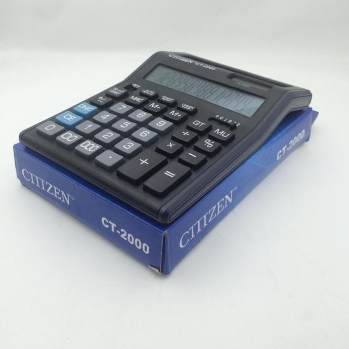 

uj-32 KALKULATOR CITIZEN CT 2000 - 14 DIGIT - KALKULATOR 2 LAYAR Hemat
