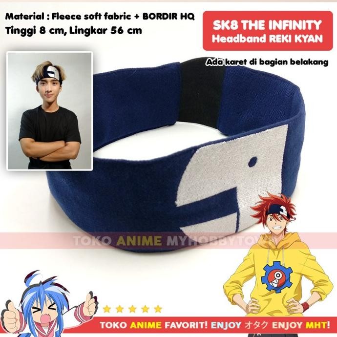 Ikat Kepala Headband Reki Kyan Anime Sk8 The Cosplay Shp26