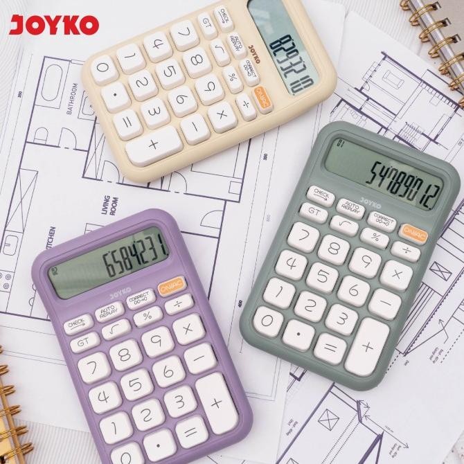 

IK69 Calculator Kalkulator Joyko CC-62CO 12 Digits Check & Correct Sale