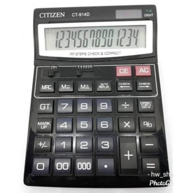 

Be09 Kalkulator Citizen CT 914 . Kalkulator 14 Digit . Kalkulator Besar . Murah