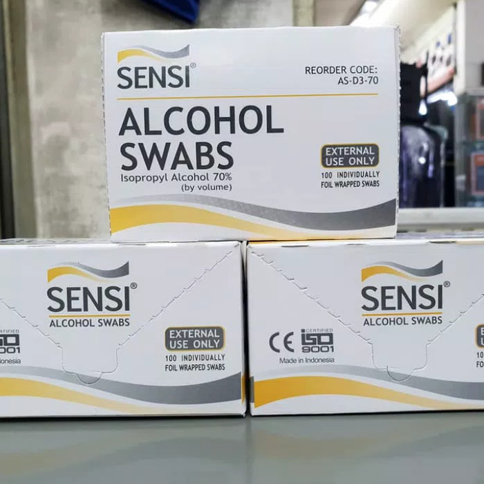 Alkohol Swab SENSI / Sensi Alkohol Swab / Tisu Alkohol 70%