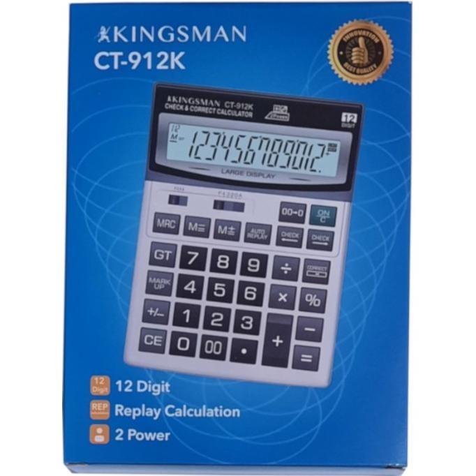 

ew-45 Kalkulator / Calculator Murah Kingsman CT-912K 12 Digit Termurah