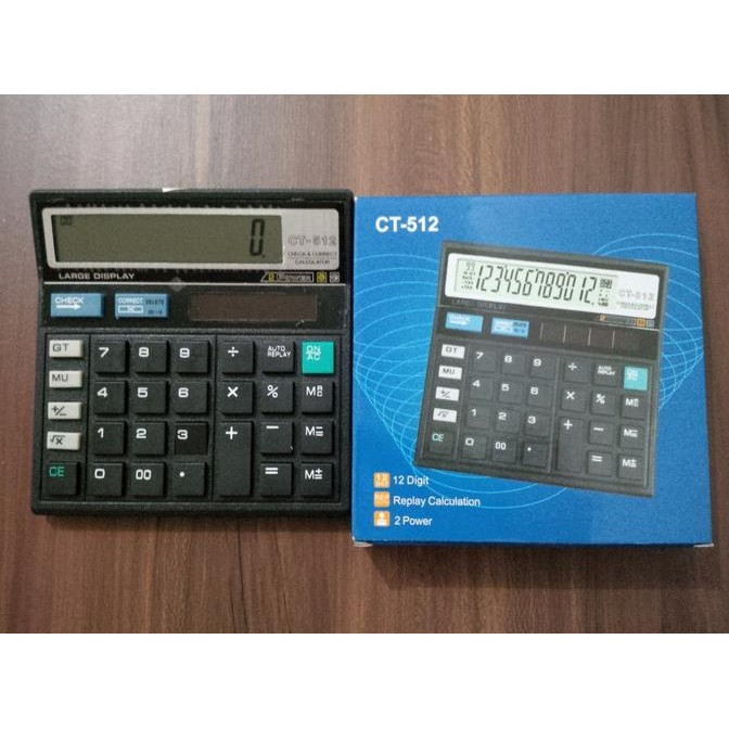 

io-98 Kalkulator Citizen CT-512 Replay Calculation 12 Digit Murah