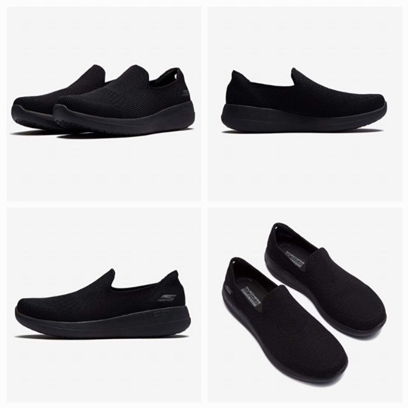 SALE00%Original Skechers Go Walk Stability Black Men's Walking Shoes Kode Produk : 216141 BBK
