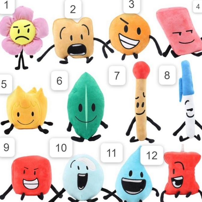 Boneka Kartun Battle For Dream Island 15Cm