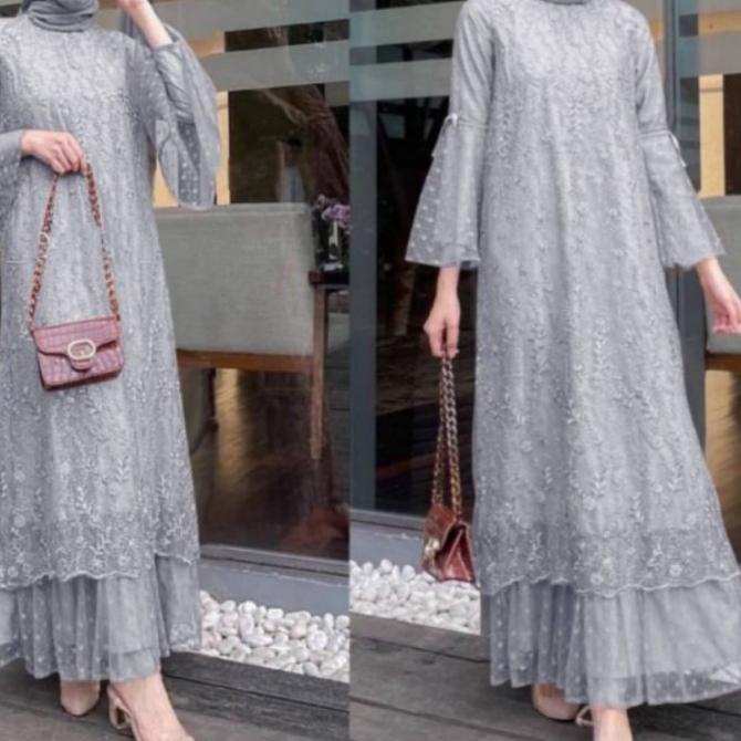 gamis muslim baju seragam pesta pernikahan maxi maxy wanita mewah
