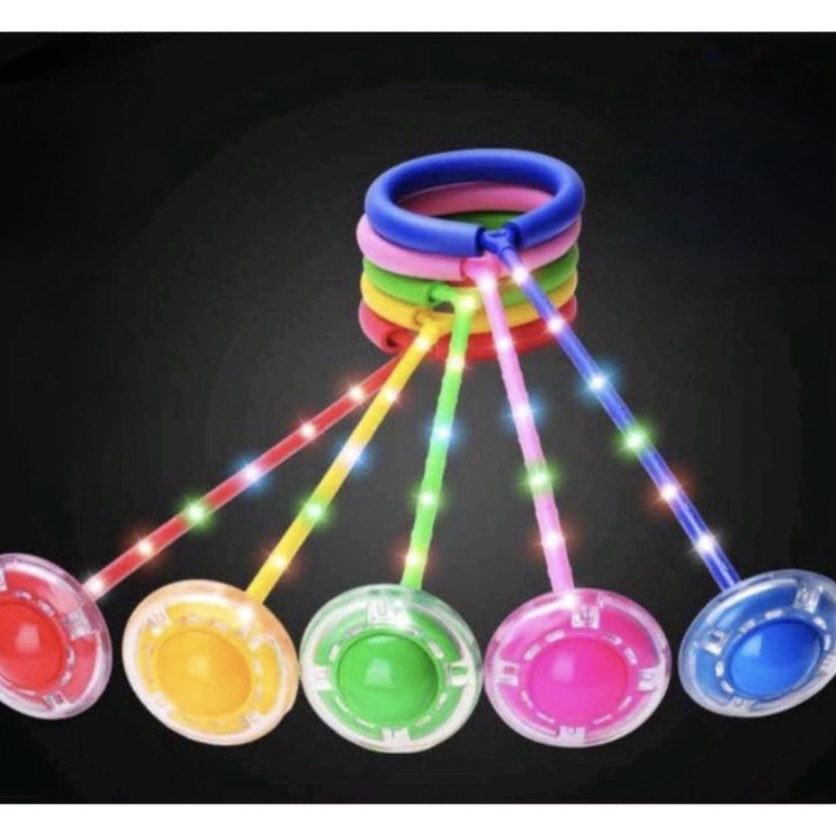 _ wy Hula Hoop FULL LED - Yoyo Kaki Flash Jumping Skiping Ball Mainan Alat Olahraga Ready stock￣