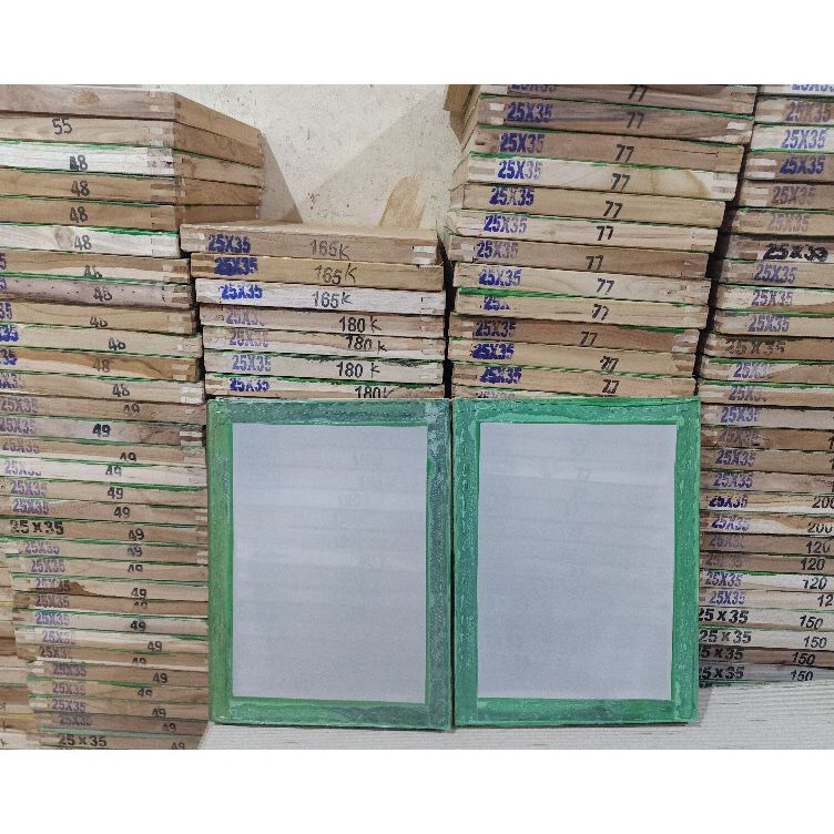 

✪Paling Popular⁎➧ SCREEN SABLON 25x35 T.120, T150, T165, T180 ( PUTIH/KUNING) R68 ✲