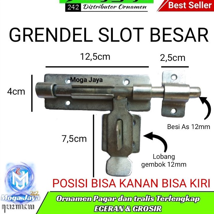 Harga Heboh slot grandel BESAR kunci gembok pintu ✱