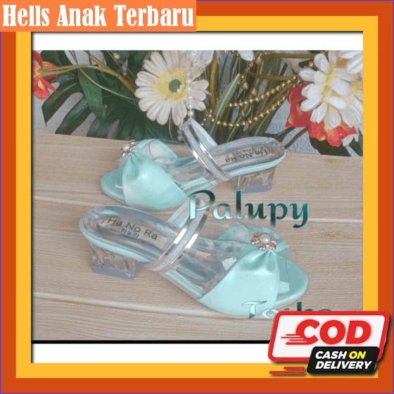 Sepatu Sandal Pesta Anak Perempuan Import Sendal Jinjit Anak Perempuan 10 Tahun High Heels Wanita 3C