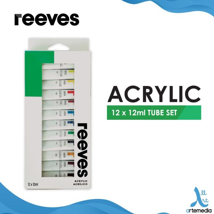 

Cat Akrilik Reeves 12x12ml Tube Acrylic Color Paint Set