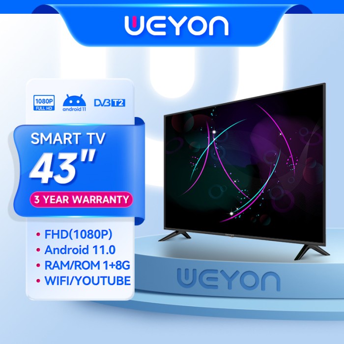 Weyon Smart Digital 43 Inch Led Tv Android 11 Fhd Televisi