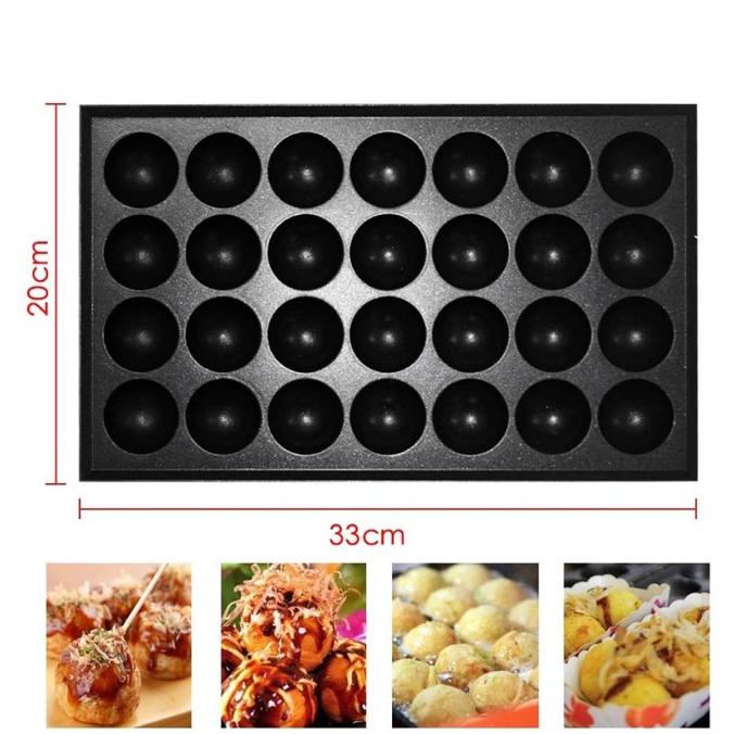 28/56 Lubang Gas Takoyaki Baker / Mesin Pembuat Takoyaki / Mesin