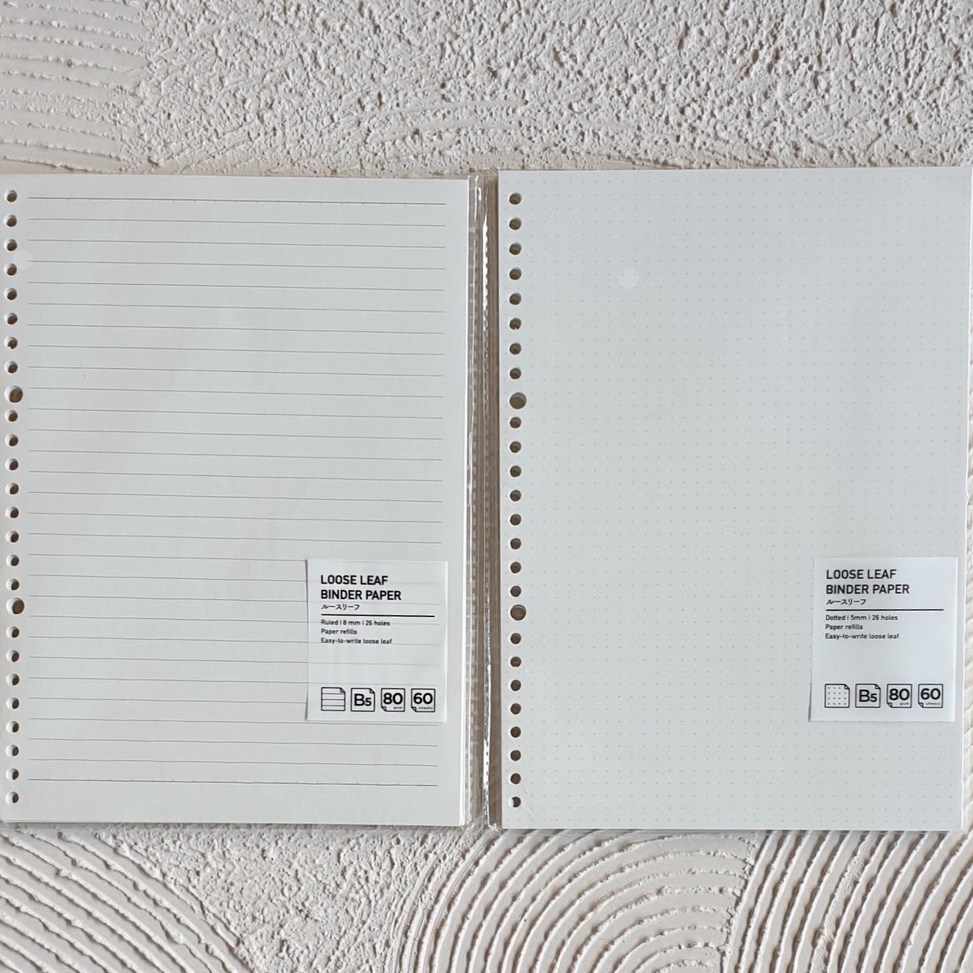 

hlls -23 Loose Leaf Binder Paper B5 Ruled Dotted - Kertas Loose Leaf Panmomo 80 gsm Isi 60 lembar 44