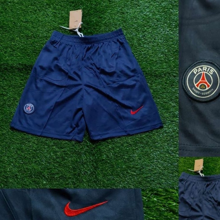 ★★★ NBd Import Short Celana Bola PSG Home 2023/2024 Navy logo merah 23/24 Grade Ori Official SMLXL 2