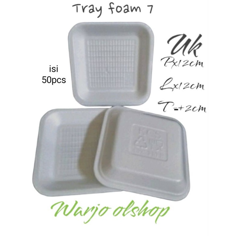 LKJ-70 styrofoam, foam tray uk 07 isi 50pcs .. cocok untuk semua makanan dan buah buahan Langsung pr