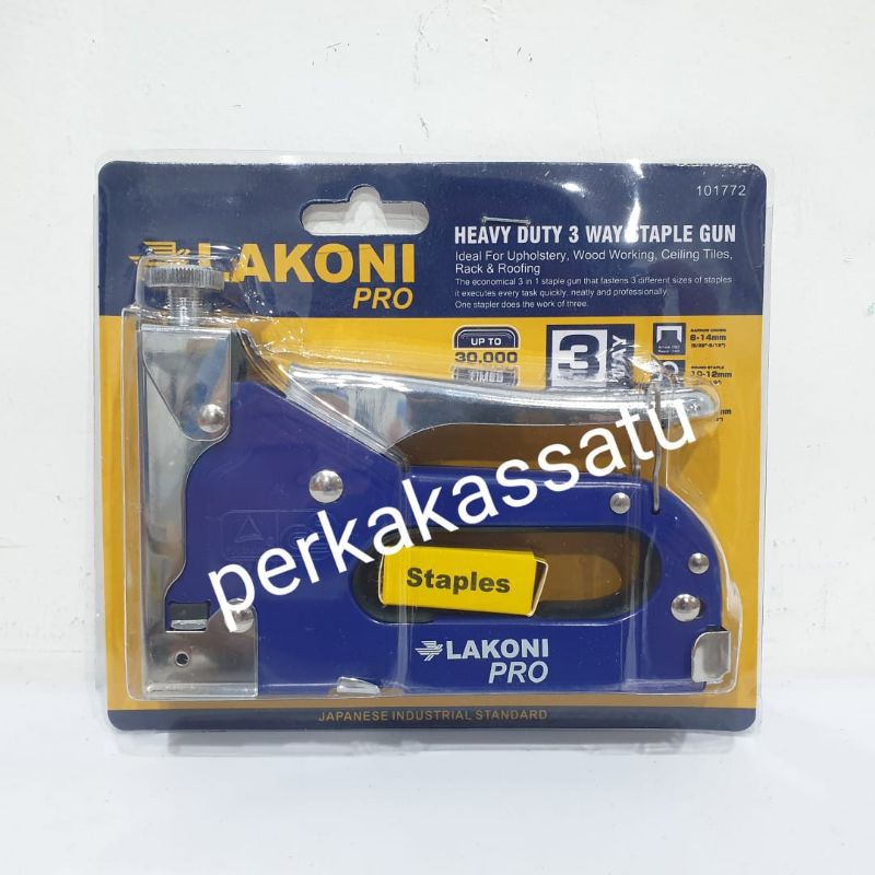 

STAPLES GUN TACKER 3 IN 1 STAPLES JOK TEMBAK 3 WAY SET LAKONI PRO JETJO TOOLS JETJOTOOLS