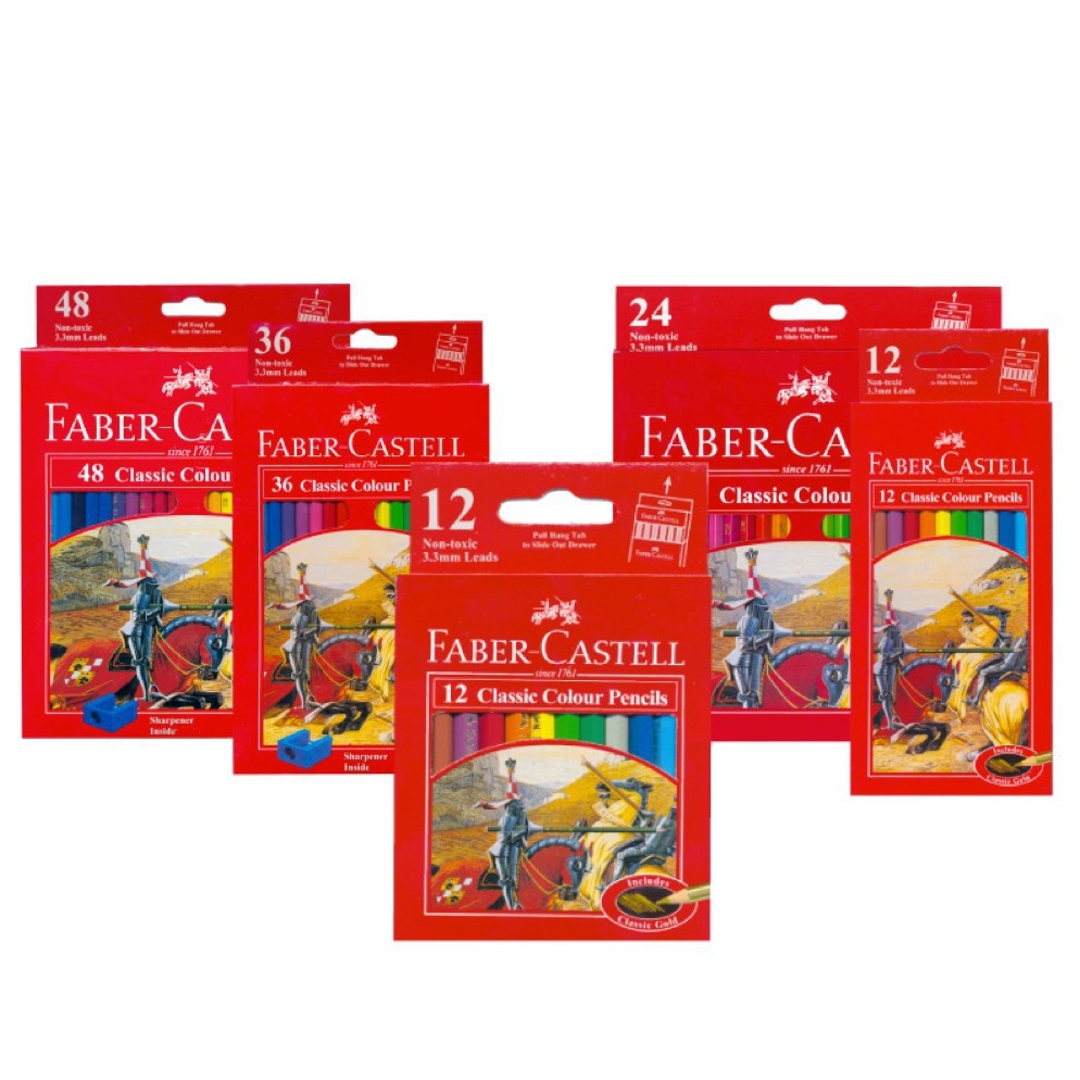 

Kekinian Pensil Warna / Colored Pencils - Classic Colour Pencil Faber Castell 12 / 24 / 36 / 48 Warna MURAH LHQ