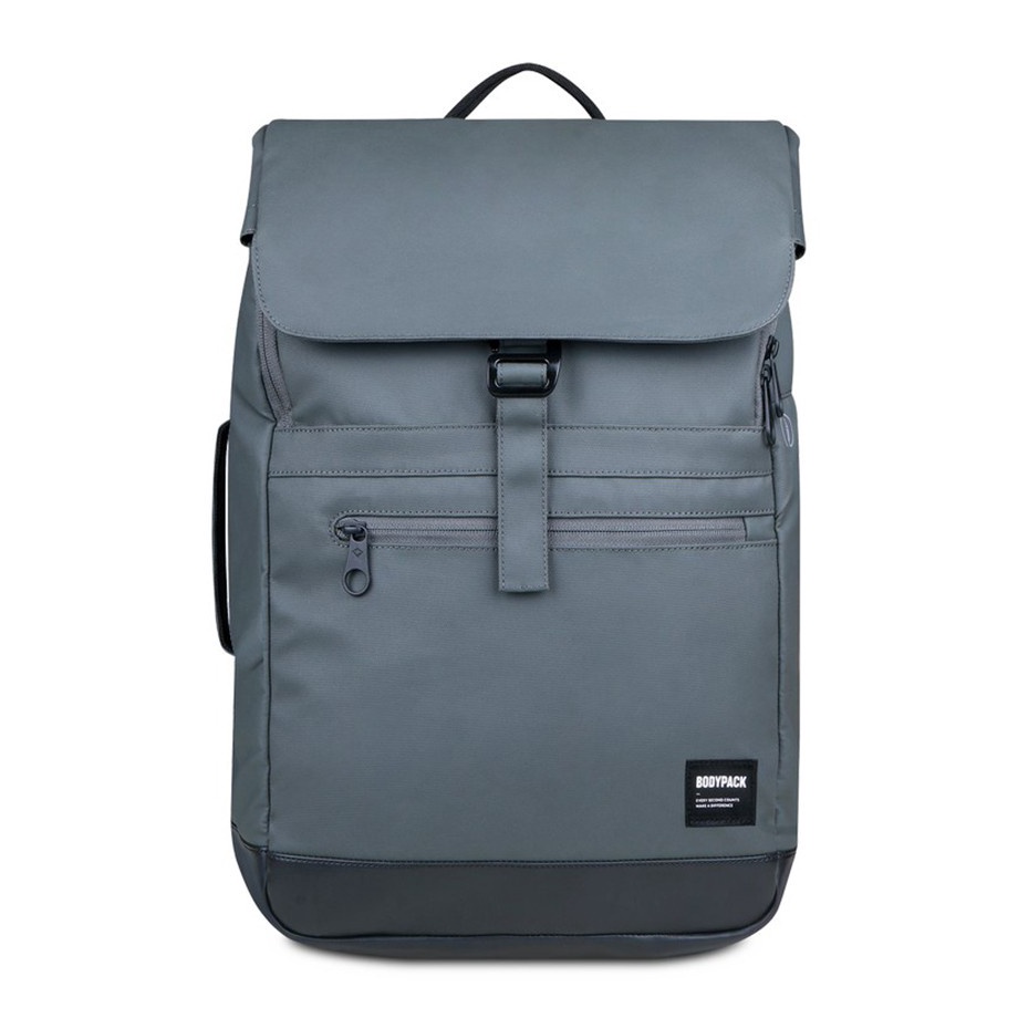 ➾❈❁ Bodypack Modest 1.1 Laptop Backpack - Grey Terbaru