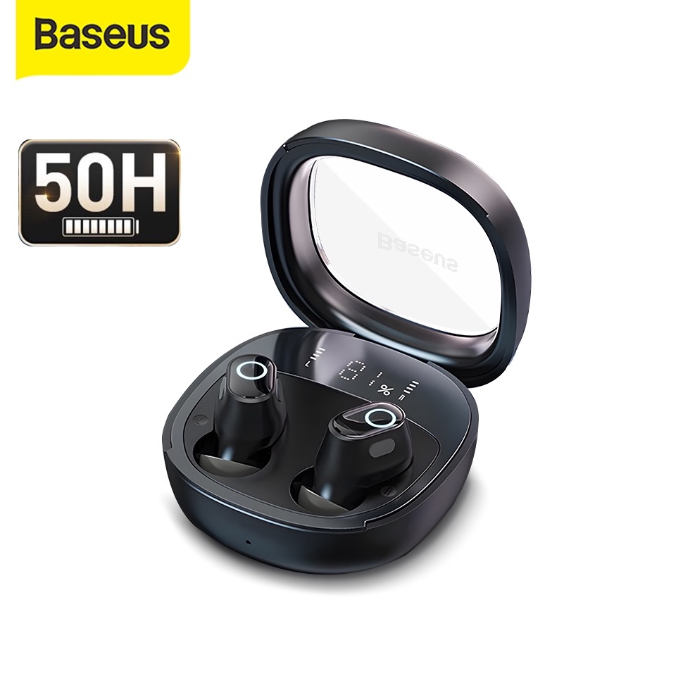TERBAIK Baseus WM02 Plus TWS Headset Bluetooth Earphone Mini Earbuds Handsfree