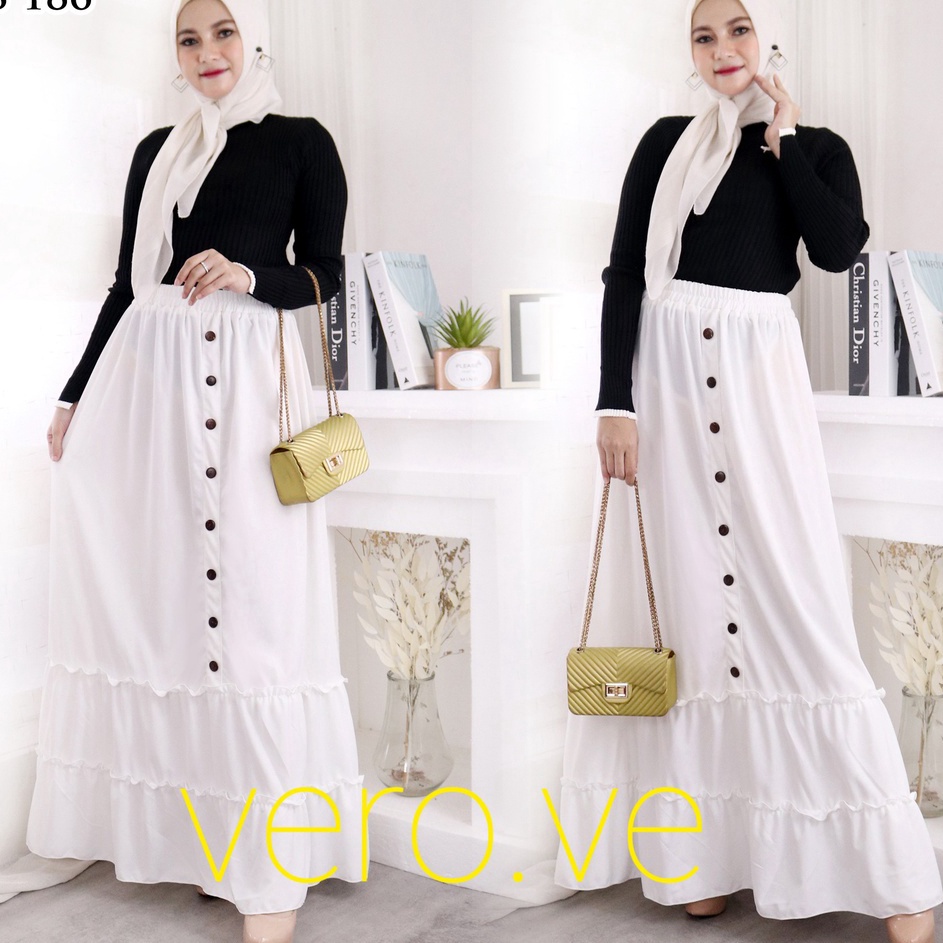 Terlaku. Rok panjang Kancing Rok cabang Kerutan Rok mayung/Payung Rok muslim Plisket Terbaru Terlari