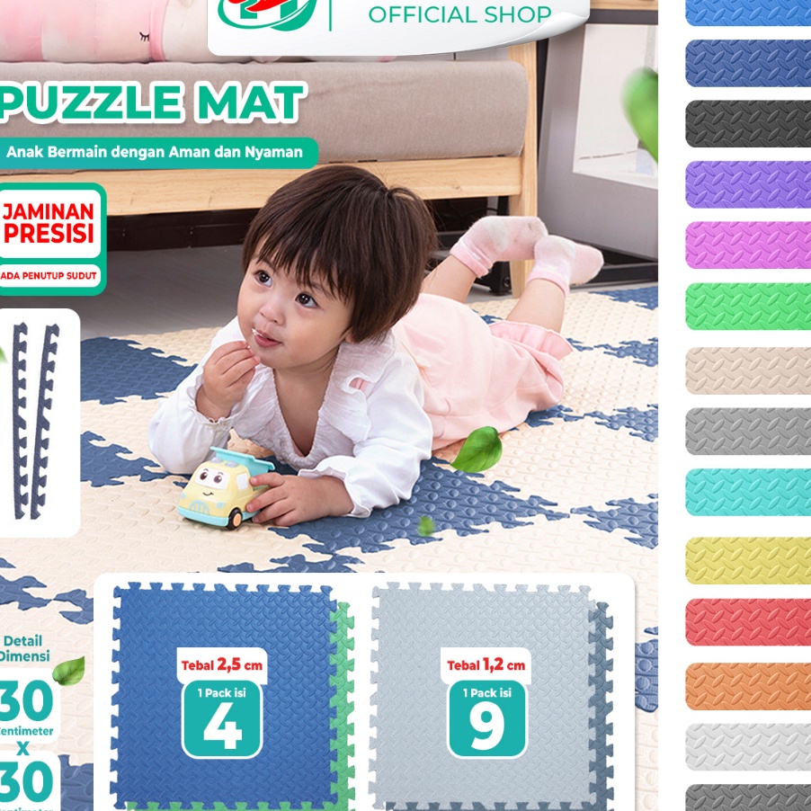 Promo Hongzhuo Karpet Puzzle Lantai Anak Puzzle Karpet Lantai Ketebalan 12mm & 25mm ✤