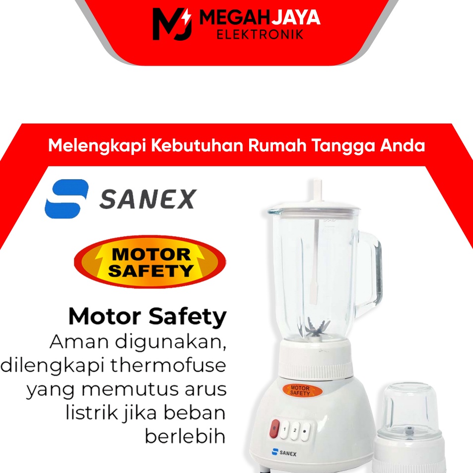 ➛ SANEX BLENDER MX-T2GN / MX T2GN / MX-T8GN / MX T8GN (KACA / 1 LITER) GARANSI RESMI ✲ Y ✌