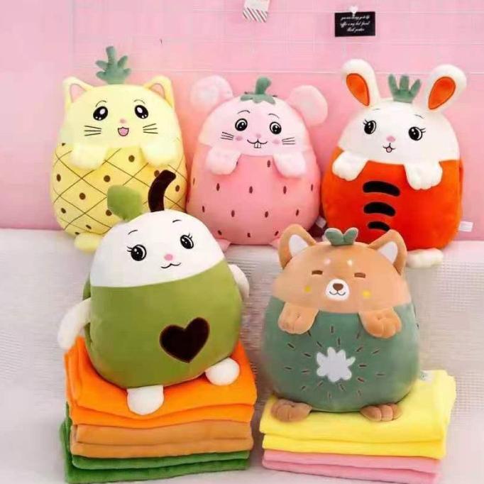 Bantal Selimut Karakter Lucu Anak & Dewasa Balmut Boneka Lembut Import