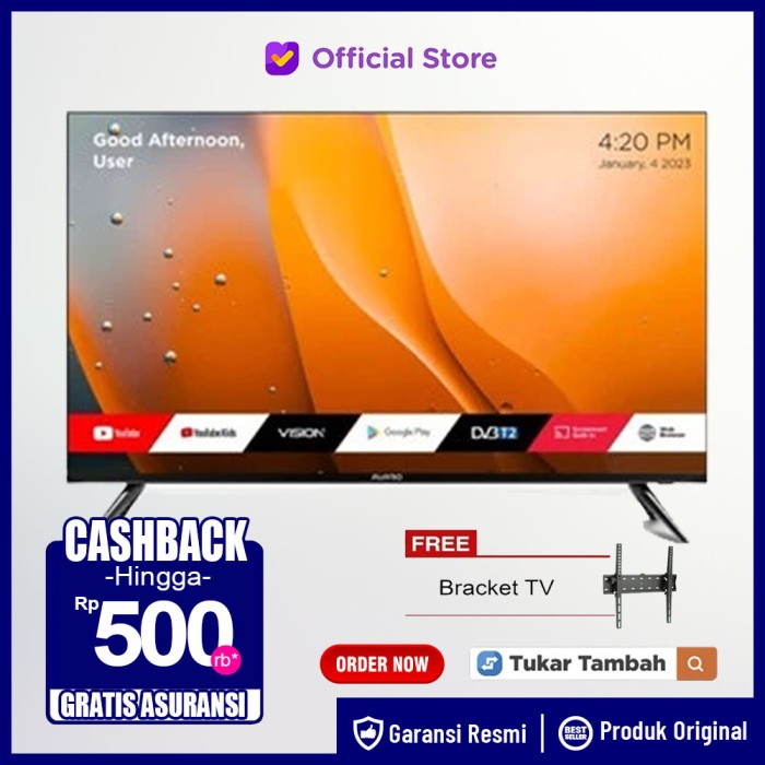 Realme Smart Android Tv / Smart Tv 50" / 43" / 32 Inch Garansi Resmi