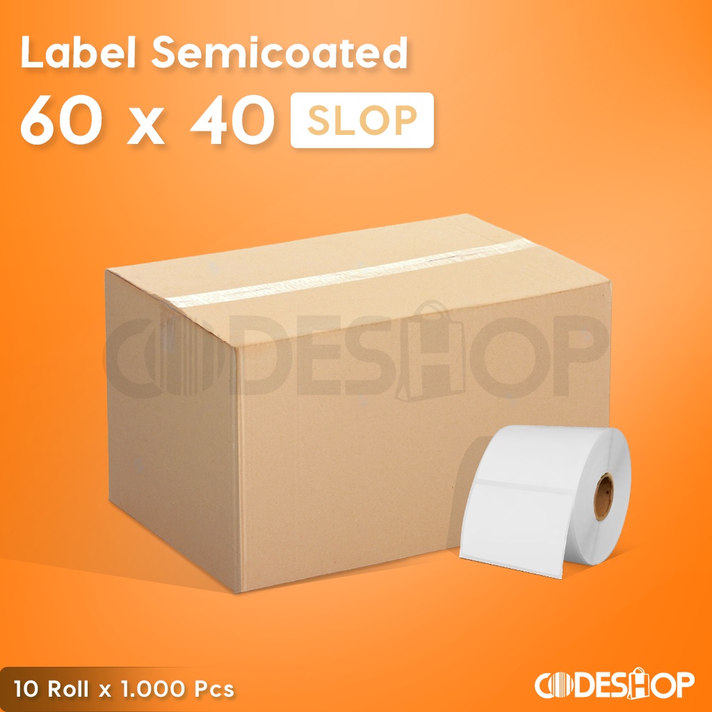 

1 Slop Isi 10 Label Harga 60 x 40 Semicoated 60x40mm 1000 Pcs