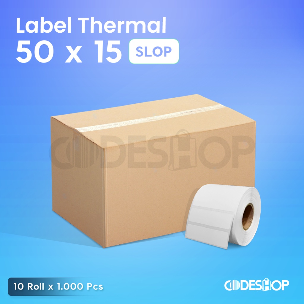 

1 Slop Isi 10 Label Barcode 50 x 15 Direct Thermal 50x15mm 2000 Pcs