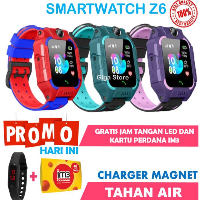 Jam Tangan Anak Imo Z6 Tahan Air Charger Magnet Smartwatch Imo Z6 Imoo