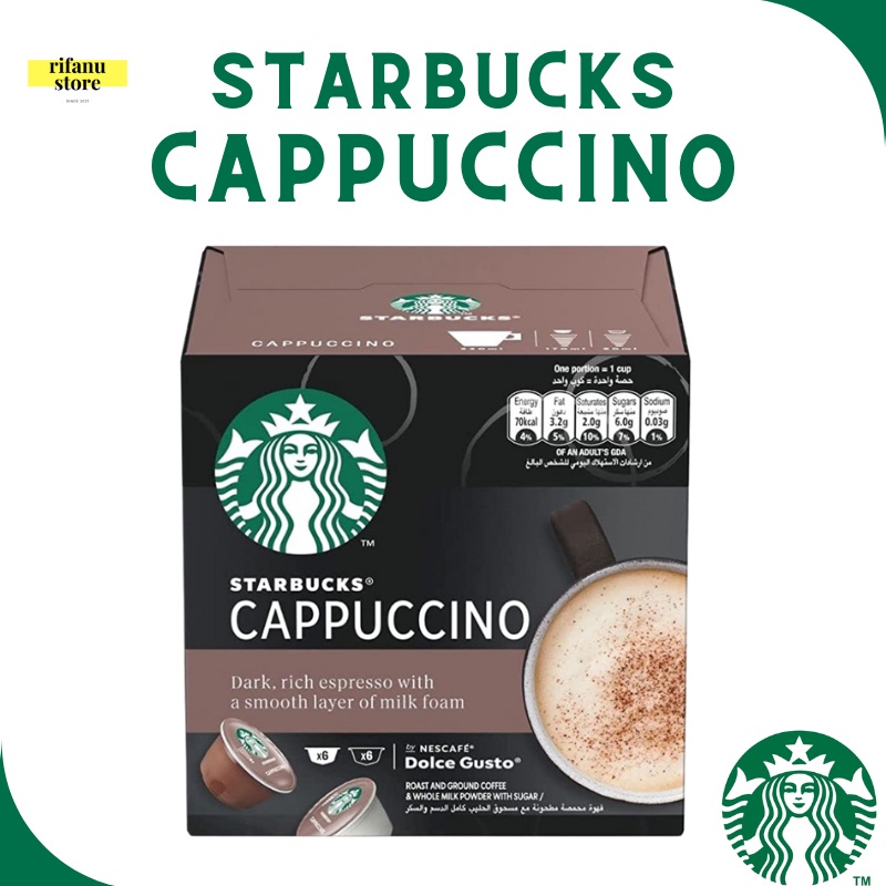 

Nescafe Dolce Gusto Starbus Cappuccino Capsule Coffee
