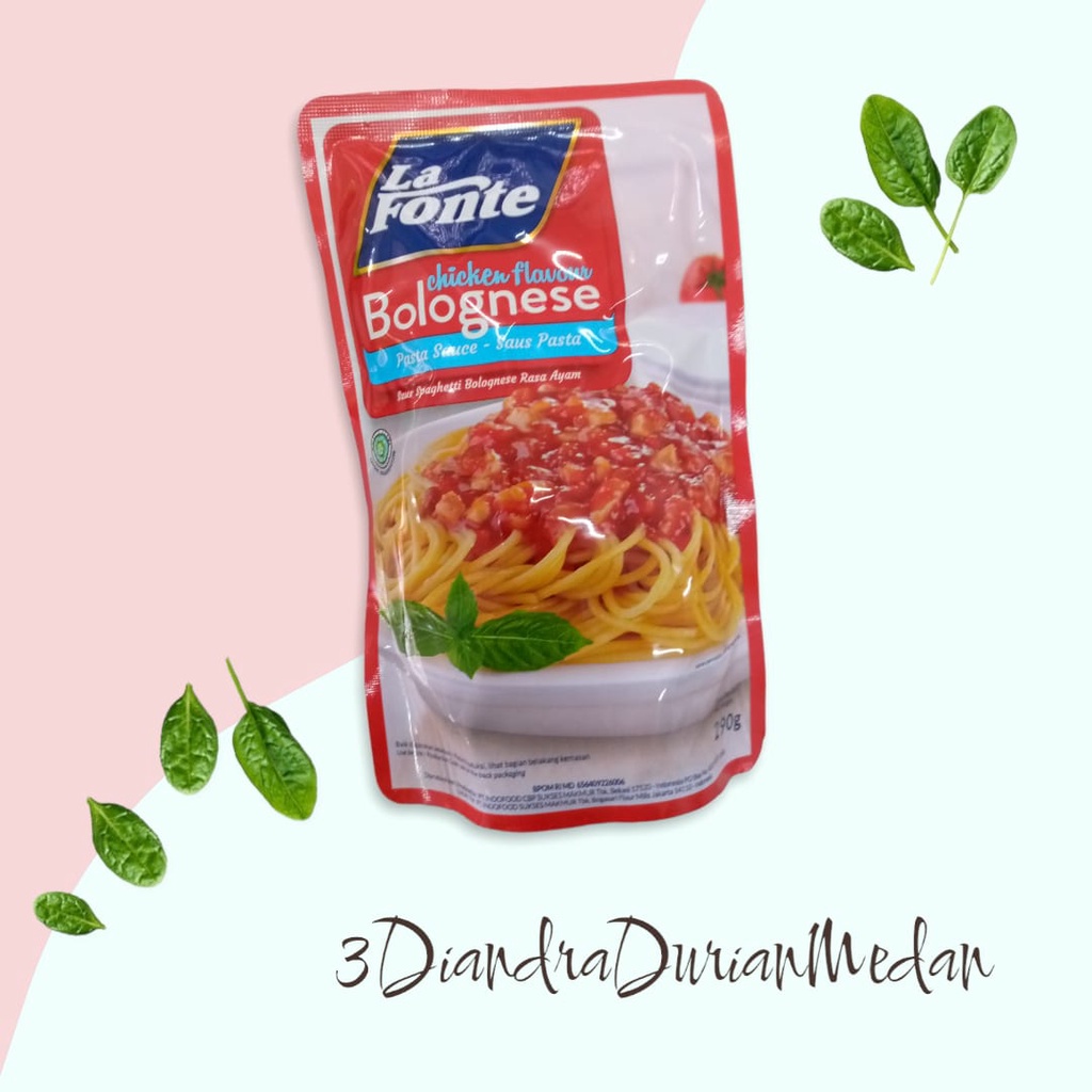 

la fonte saus bolognese ayam 290 gram